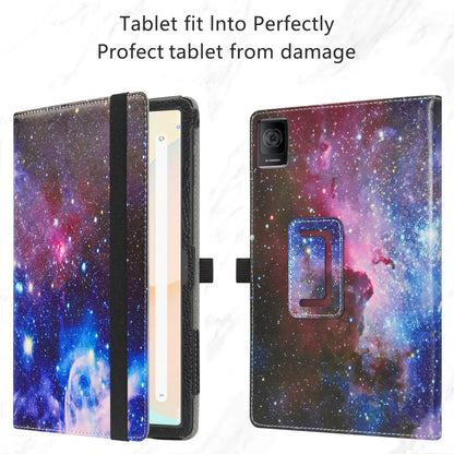 Tablet Case For 10.4" TCL TAB 10 Gen 2 / TECLAST T40Air  Folding Stand PU Leather Cover with Elastic Closure