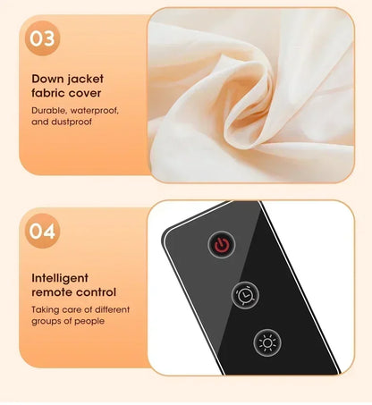 Mini Portable Foldable Electric Dryer with Intelligent Timer Fast Drying Household Cabinet Compact Travel Drying Bag Included