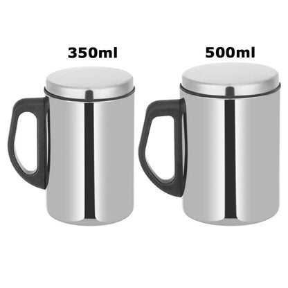 Steel Travel Lid Thermal Camping Vacuum Flask Water Bottle Tea Cup Coffee- Mug