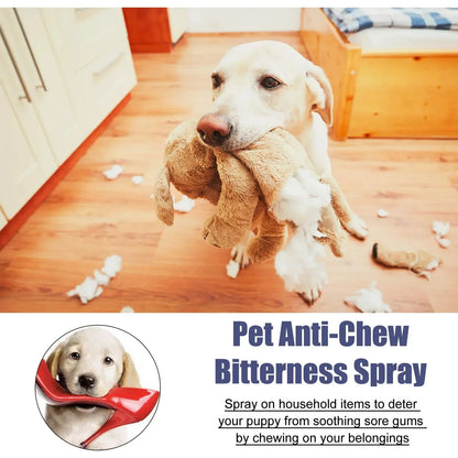 Bitter Taste Pet Anti-Chew Spray 50ML Strong Deterrent Spray to Prevent Chewing Furniture Legs Scratching Sofas Effective Dog