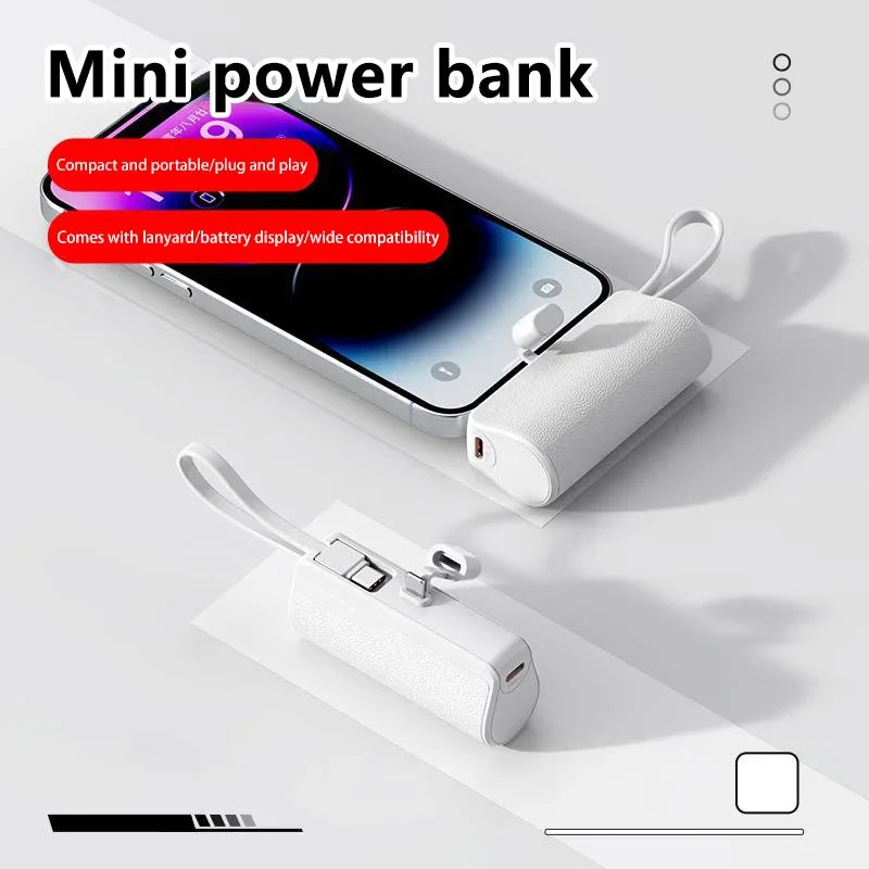 Xiaomi Power Bank 50000mAh Pocket Power Bank Portable Capsule Power Bank Fast Charging External Battery for iPhone Samsung