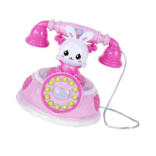 Simulation Telephone Toy Kids Playhouse Role Play Cartoon Phone Vocals Pretend Landline Educational Electronic Toys Safe