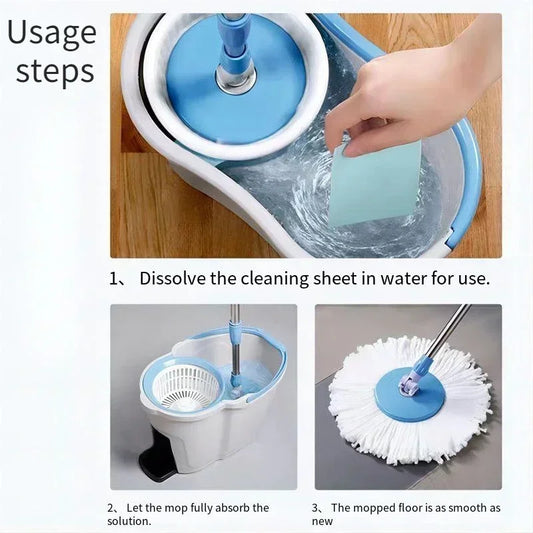 50/30Pcs Multifunctional Household Fragrance Floor Decontamination and Brightening Floor Tile Cleaning Tool Floor Cleaning Sheet