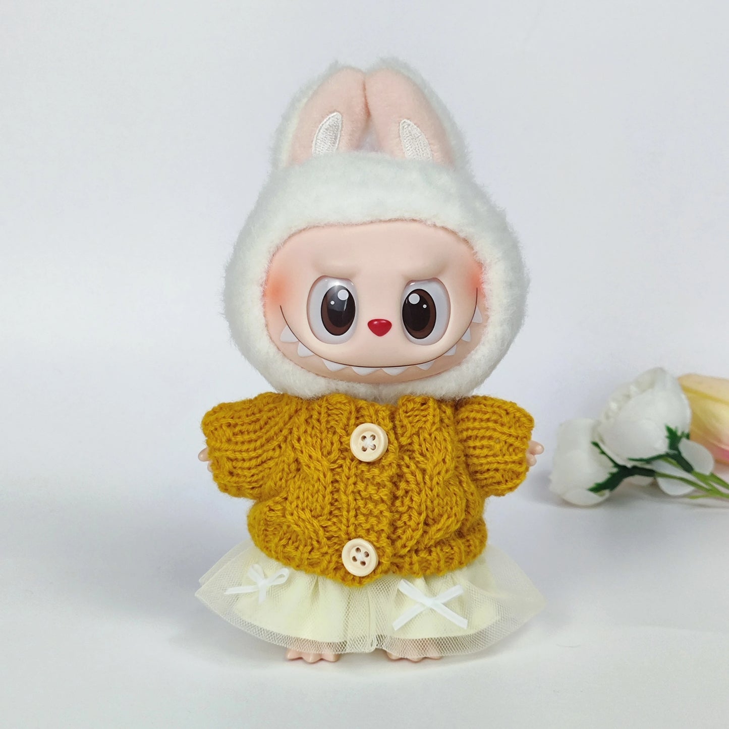 Labubu 3.0 Big in Energy Series – Labubu Bear Sweater & Flanged Hat Set – Combining Fashion and Cuteness – Labubu Outfit