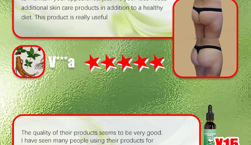 Sexy body care, silky, plump and elastic