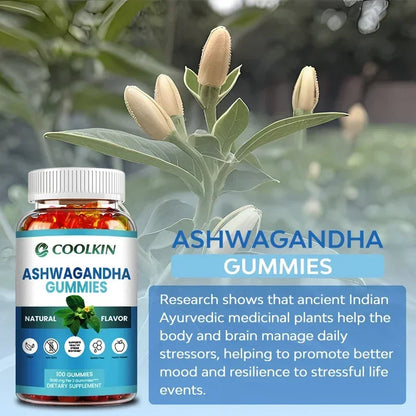 Ashwagandha Gummies - Natural Anxiety Relief, Improves Mood, Helps with Immunity and Thyroid Function, Anti-anxiety