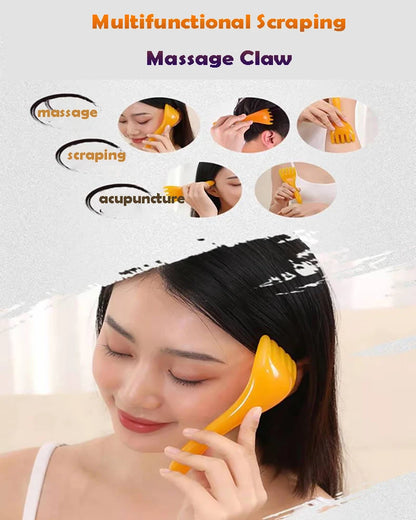 Head Massager Scalp Gua Sha for Body Neck Leg Massage Five-claw Head Scraping Stick Massage Scraping Claw Massage Visage