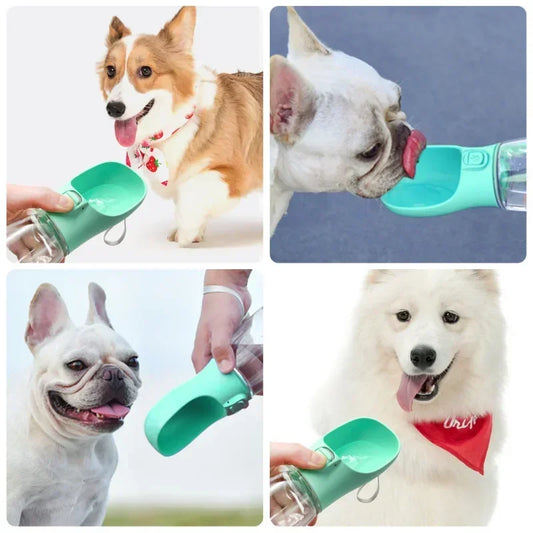 Outdoor Walking Puppy Pet Travel Water Bottle and Drinking Bowl for Small and Large Dogs, Portable Dog and Cat Supplies