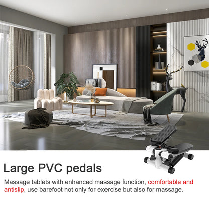 LCD Display Mini Bike Pedal Stepper Exercise Machine Slimming Treadmill Workout Stepper Home Gym Aerobics Stepper Exercise Tool