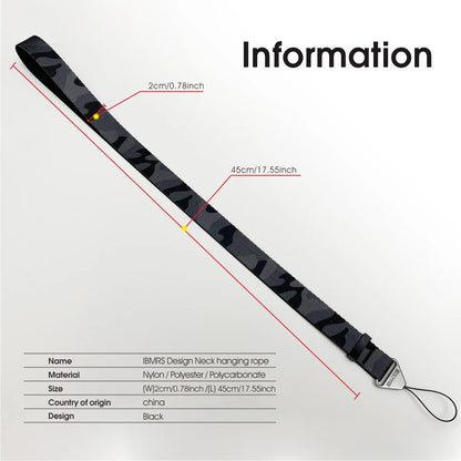 Phone Lanyard Strap for Camera & Cellphone [2-in-1], Adjustable Long/Short Hanging Rope, Anti-Slip Neck Strap for Phones, ID Car