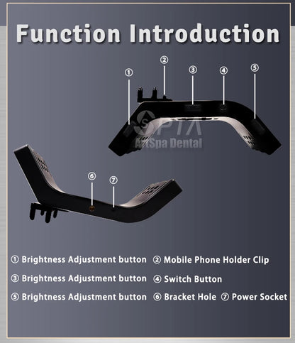 Flash Dental Photography Light Cutting Edge LED Lamp Designed Dentists Equipment Provides Optimal Lighting Oral Filling