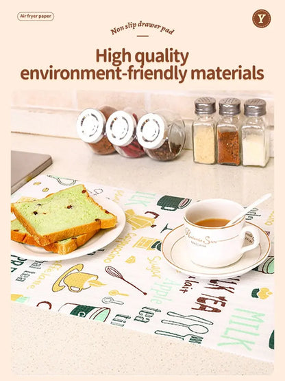 1 Roll Can Cut Table Mat Drawers Cabinet Shelf Liners Cartoon Cupboard Placemat Waterproof Oil Thickened Kitchen Stickers