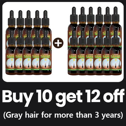 Grey hair serum for men and women, from white to black