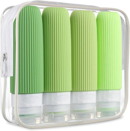 Travel Bottles for Toiletries Tsa Approved 3oz Travel Size Containers BPA Free Leak Proof Refillable Liquid Silicone Squeezable