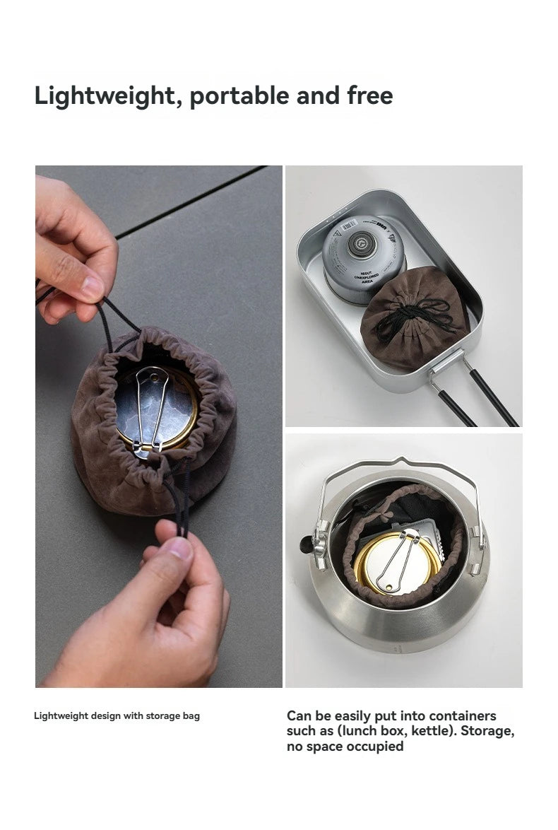 CAMPINGMOON AS-1/AS-ST Outdoor Small Picnic Equipment Alcohol Stove Brass Stove Liquid Alcohol Stove Head Portable Stove