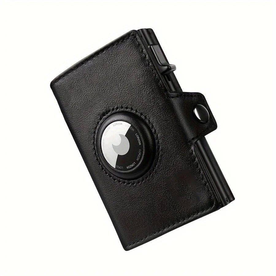 Men's RFID Blocking Wallet with Coin Pocket Airtag Wallet