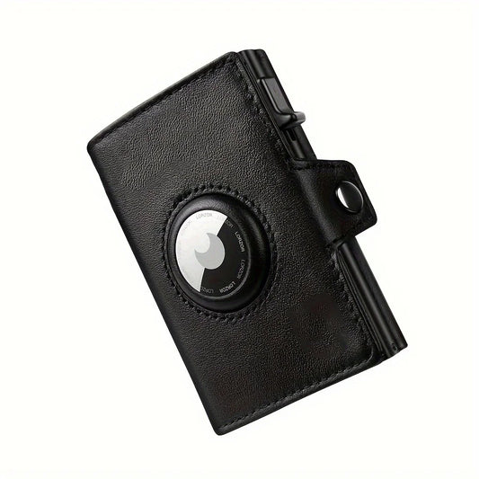 Men's RFID Blocking Wallet with Coin Pocket Airtag Wallet