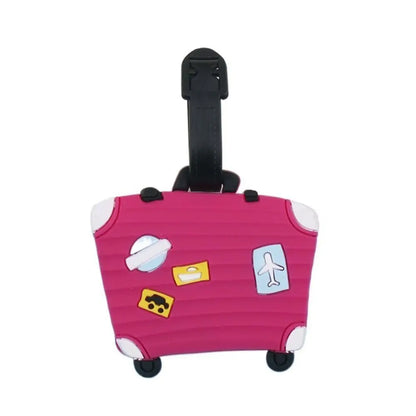 Cartoon Luggage Tag Baggage Handbag Label Creative Boarding Pass Hangtag Travel Accessories