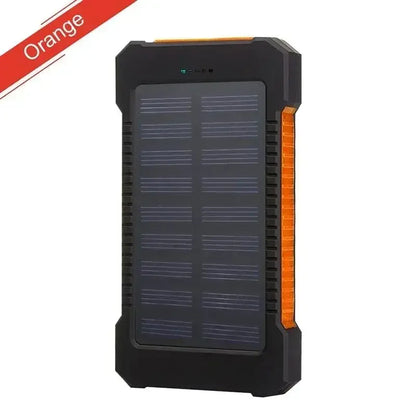 Solar Power Bank 10000mah Portable Waterproof External Battery Powerbank 20000 mah Phone Charger LED PoverBank For iphone huawei