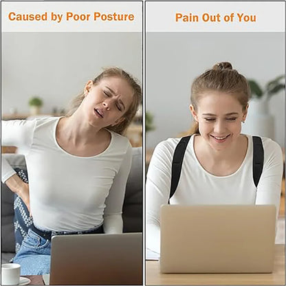 1 Pc Adjustable Posture Corrector With Breathable Upper Back Support Relieves Neck Shoulder And Back Pain Hunchback Correction