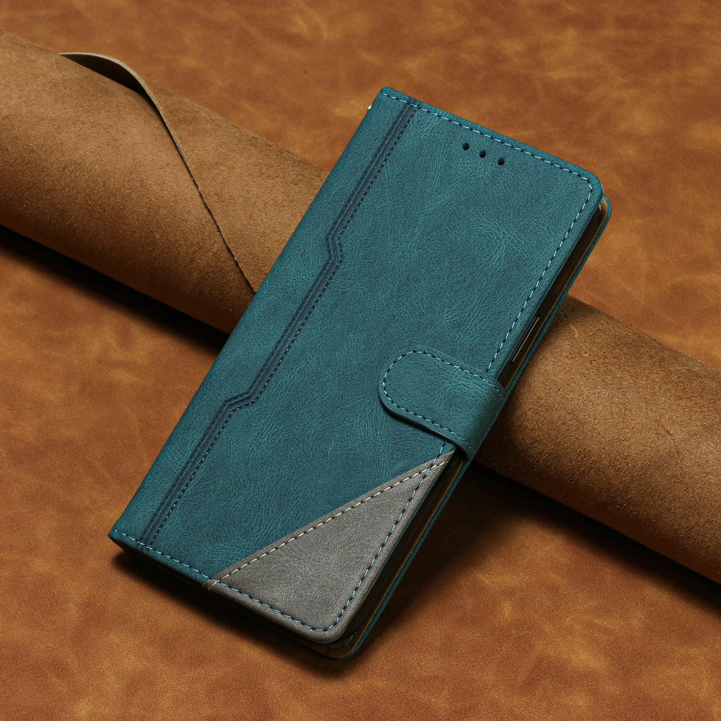 Realme 10 Case Simple Business Style Leather Phone Case on sFor Funda OPPO Realme 10 9 8 Pro 9i 7i 10Pro+ 9Pro Plus Flip Cover