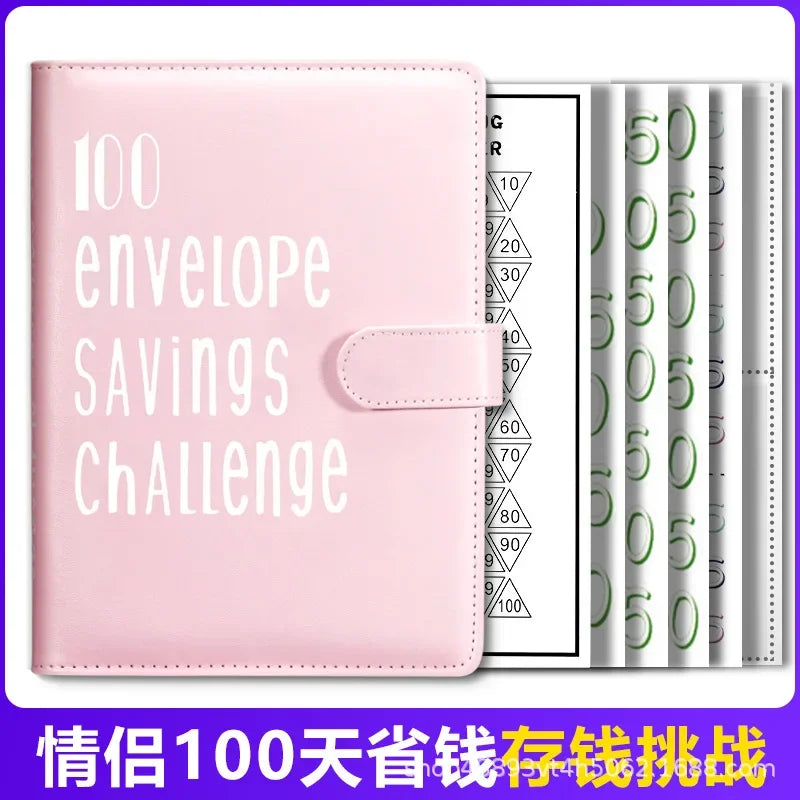 100 Envelope Cash Savings Challenge, Saving Challenge Envelop Book, Budget Envelope Financial Assistant, A5 Size Cash Binder