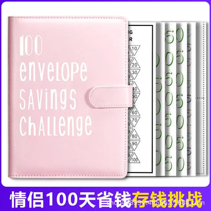 100 Envelope Cash Savings Challenge, Saving Challenge Envelop Book, Budget Envelope Financial Assistant, A5 Size Cash Binder