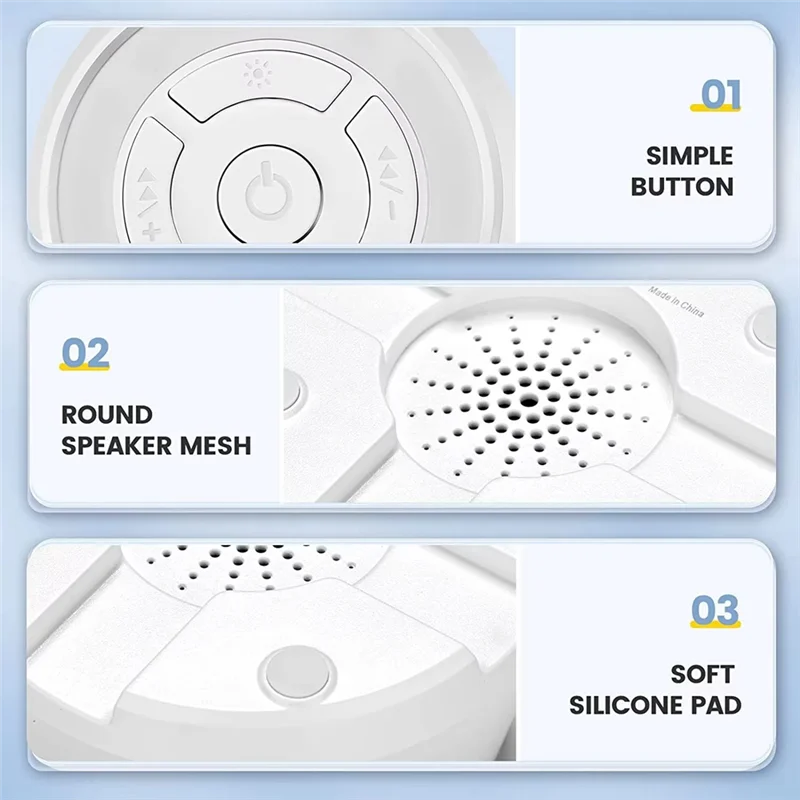 FAST-Baby White Noise Machine USB Rechargeable Timed Shutdown Sleep Machine Baby Sleep Sound Player Timer Noise Player