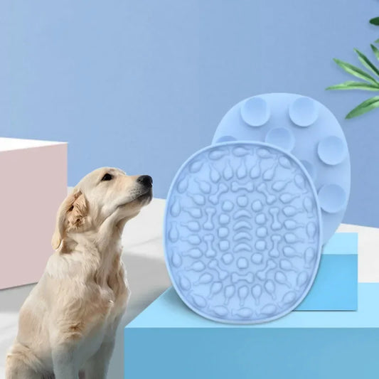 Dog Silicone Lick Mat, Slow Food Plate, Bathing Distraction, Sucker, Food Training Pet Feeder Supplies for Dogs
