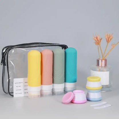 Silicone Travel Bottles Set of 4 Leak Proof 90ml Travel Refillable Bottles for Lotion Shampoo for Toiletries for On-the-go