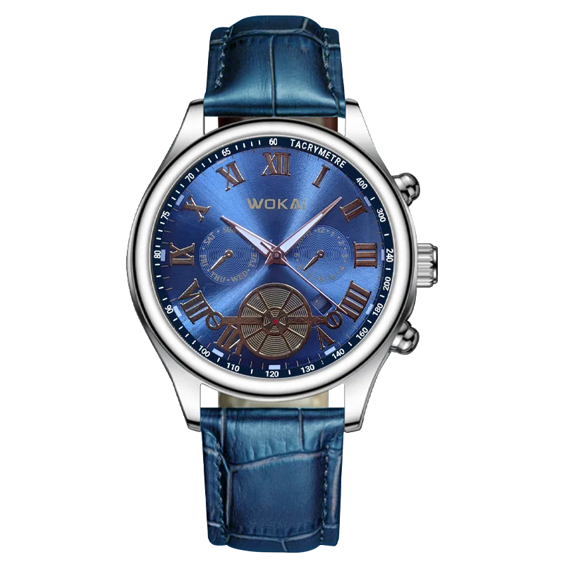 New 2023wokai business watch Quartz sports watch leisure belt men's watch men's watch