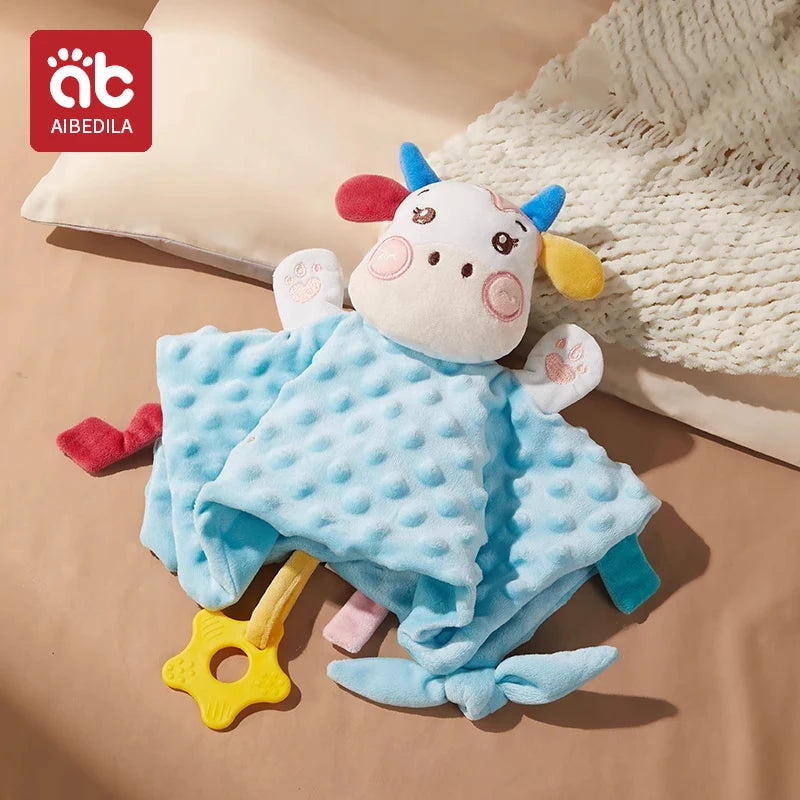 Baby Comforter Blanket Plush Stuffed Animal Security Blanket for Babies Soothe Appease Towel Soft Plush Newborn Sleeping Dolls