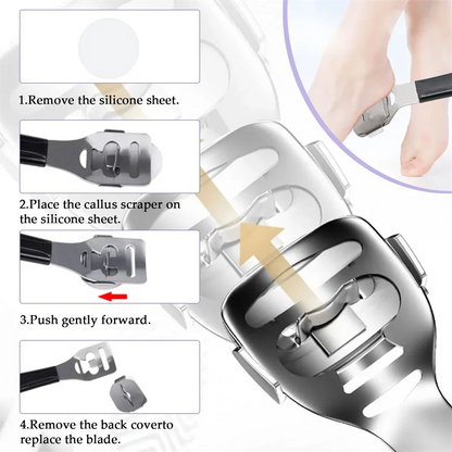 Professional Pedicure kit 10 In 1 Stainless Steel Pedicure Tools Set Foot Rasp Peel Callus Dead Skin Remover Feet Care Pedicure