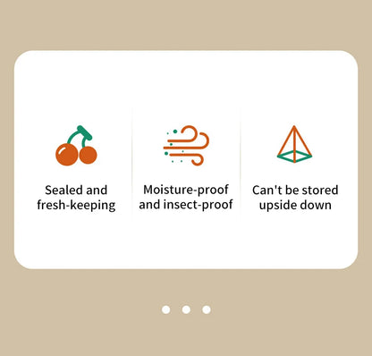 Food Storage Grain Bag Multigrain Pour Reusable Portable Bag Cereal Flour Bean Nut Rice Tea Powder Water Reusable Organizer Case