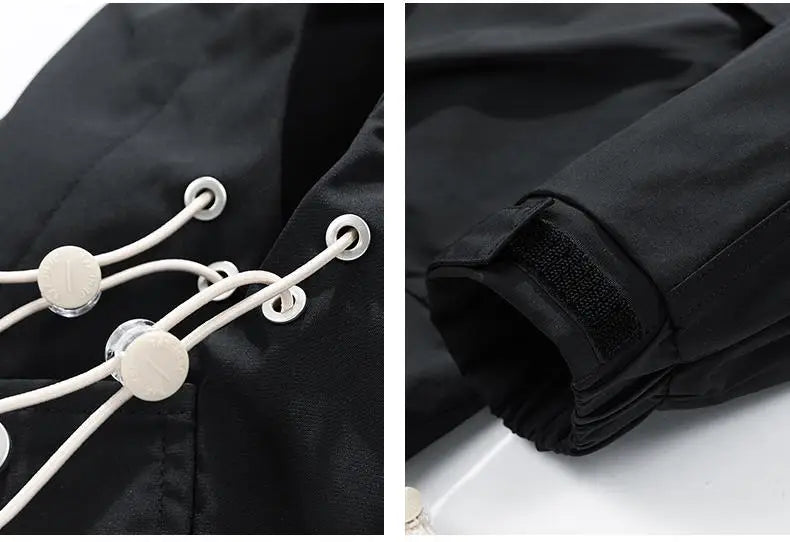 Oversize Men Jacket Coats Windbreaker Trench 6XL 7XL 8XL Plus Size Hooded Waterproof Black Bomber Camping Loose Thin Softshell