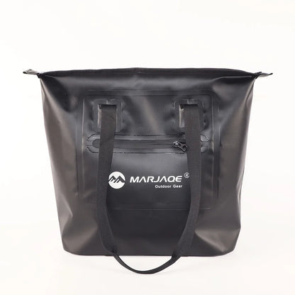 Waterproof Tote Beach Bag with Airtight Zipper Duffel Bag Dry Saddle Luggage Storage Beach Rafting Motorcycle Swimming Bags
