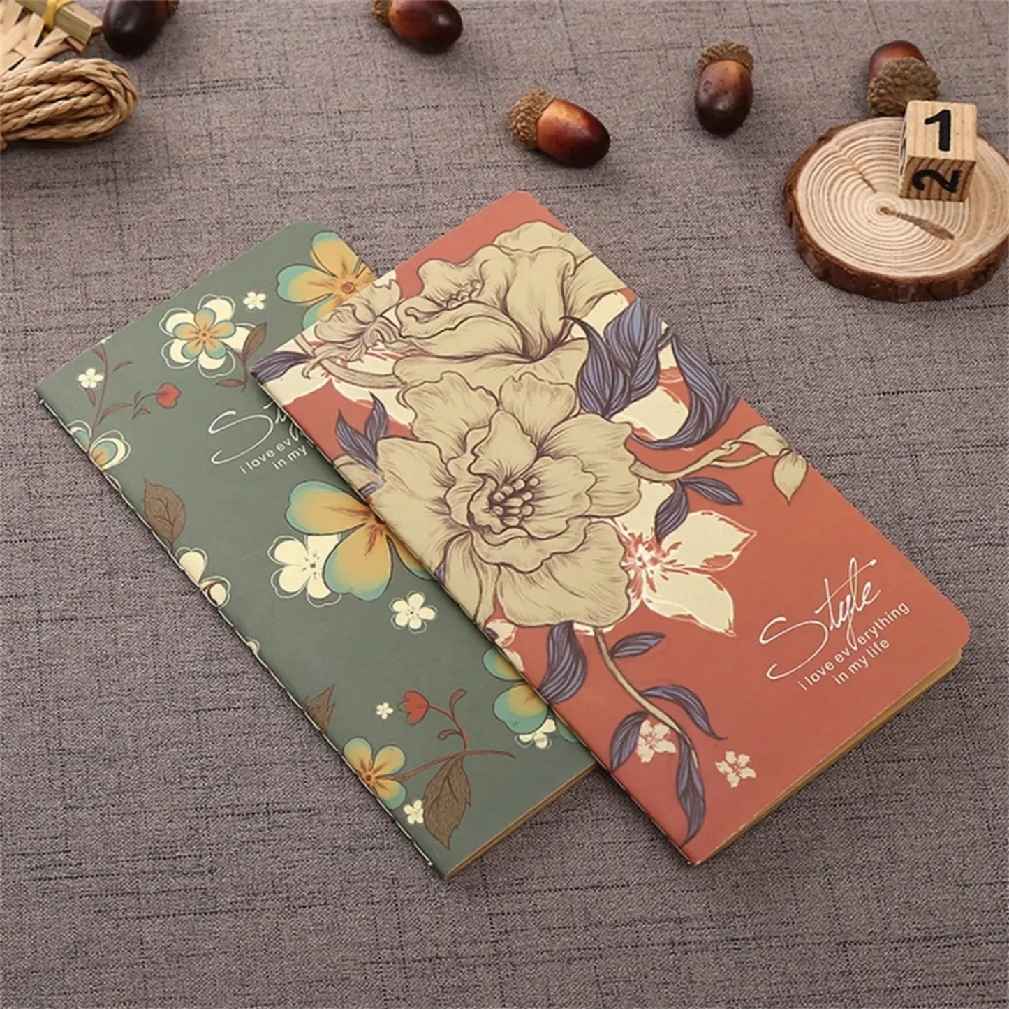 Notebook Kraft Cover Vintage Diary Blank Stationery Planner Writing Paper for Students School Office Supplies