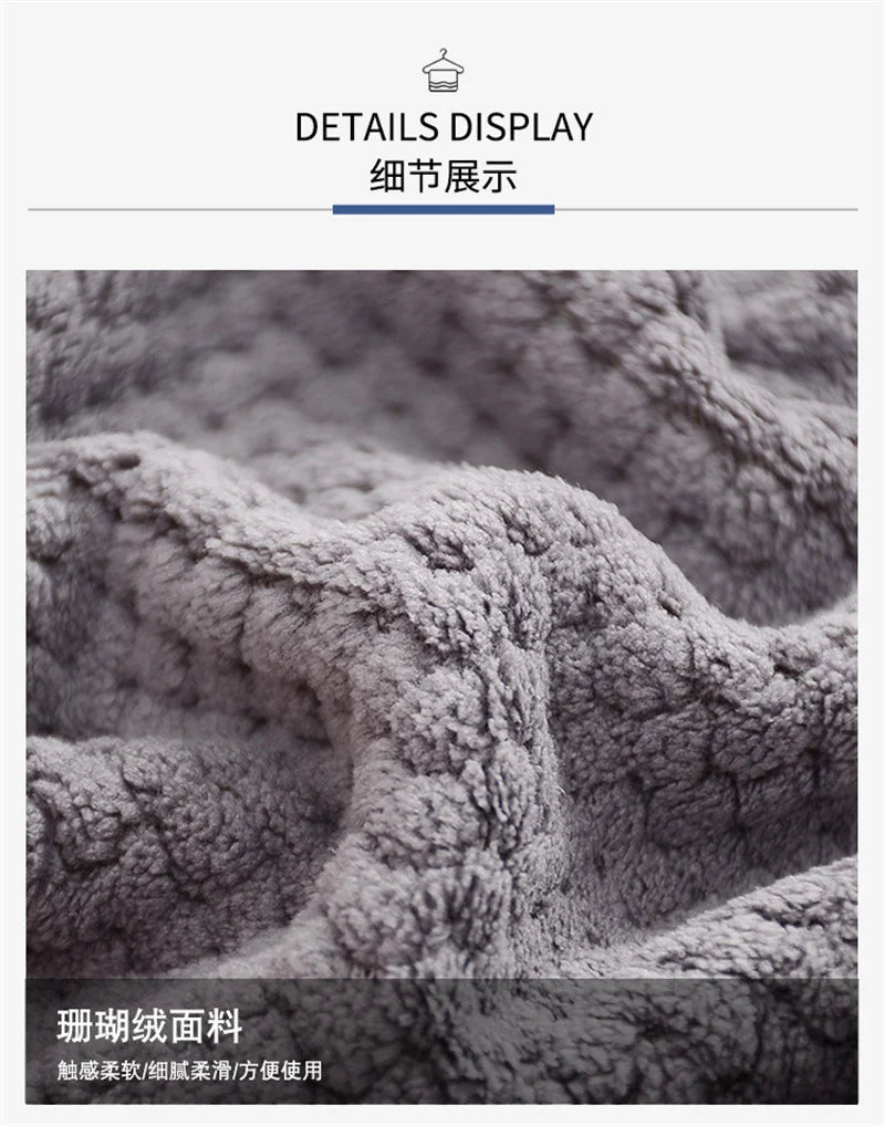 Bathing towel can be worn by women and can be wrapped around household items. Men are more than 100% cotton, absorbent and quick