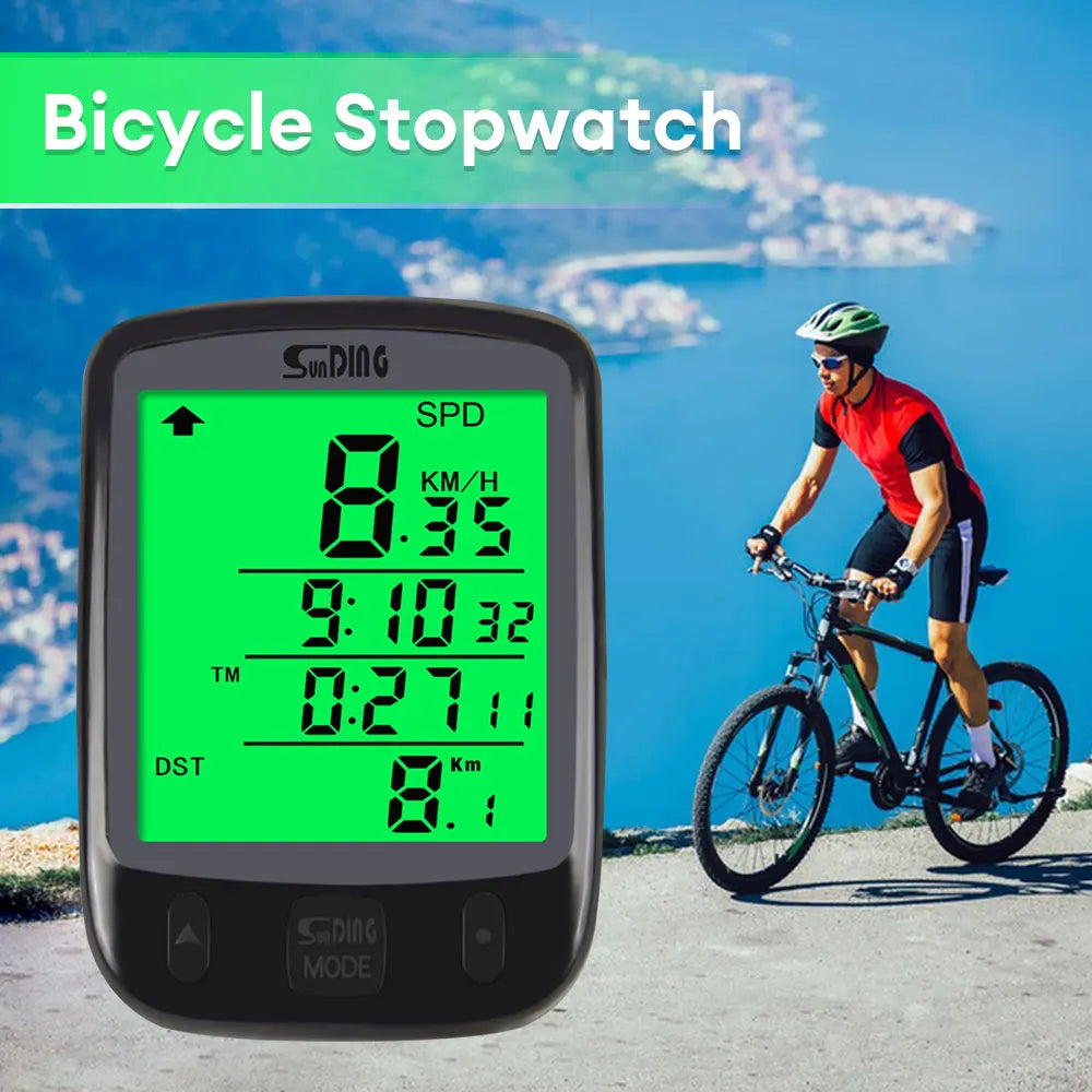 Cycling Computer Waterproof Bicycle Odometer Digital LCD Display Wired Cycling Computer Speed Calorie Test Cycling Computer