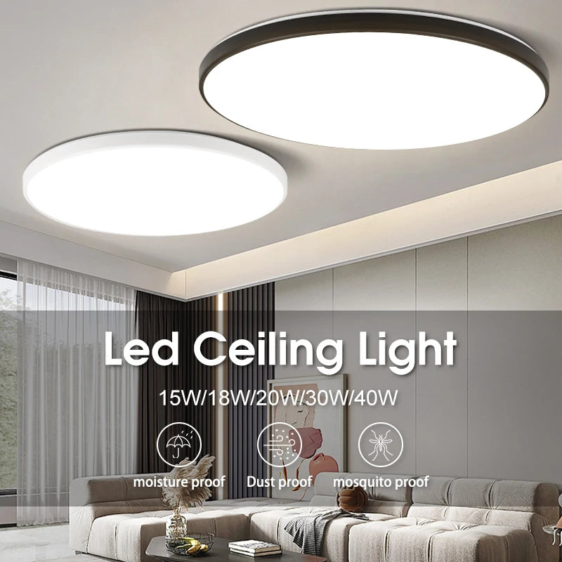 Led Ceiling Lights Ultra Thin LED Ceiling Lamps Modern Panel Light  30W 50W 72W Downlights for Living Room Bedroom Kitchen Home