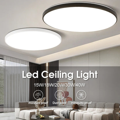 Led Ceiling Lights Ultra Thin LED Ceiling Lamps Modern Panel Light  30W 50W 72W Downlights for Living Room Bedroom Kitchen Home