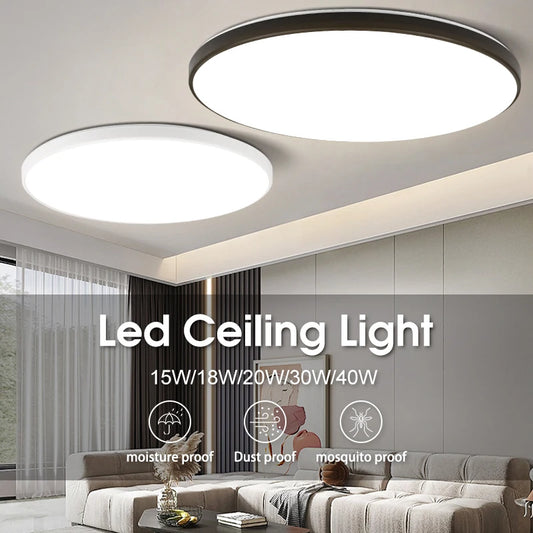 Led Ceiling Lights Ultra Thin LED Ceiling Lamps Modern Panel Light  30W 50W 72W Downlights for Living Room Bedroom Kitchen Home