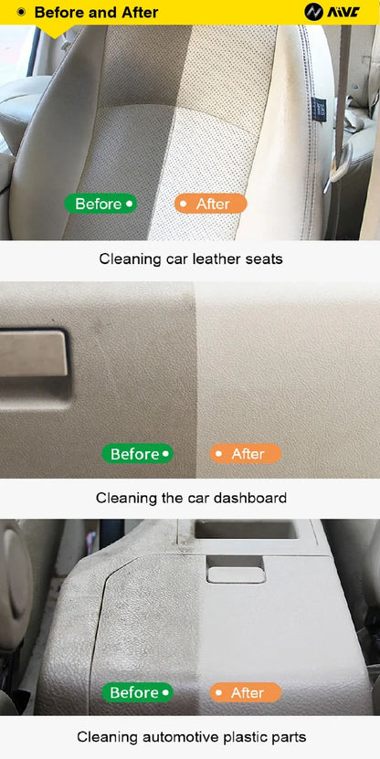 Car Total Interior Cleaner Agent Ceiling Cleaner Leather Flannel Woven Fabric Water free Multipurpose  Auto Dash Cleaning Tool