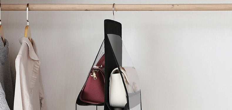 Bag Storage Hanging Handbag Organizer Wardrobe Closet Storage Transparent Three-dimensional Storage Box Home Organization