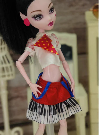 New different styles for choose accessories Casual doll clothes for MH Doll Fashion Cute Newest BBIKG445