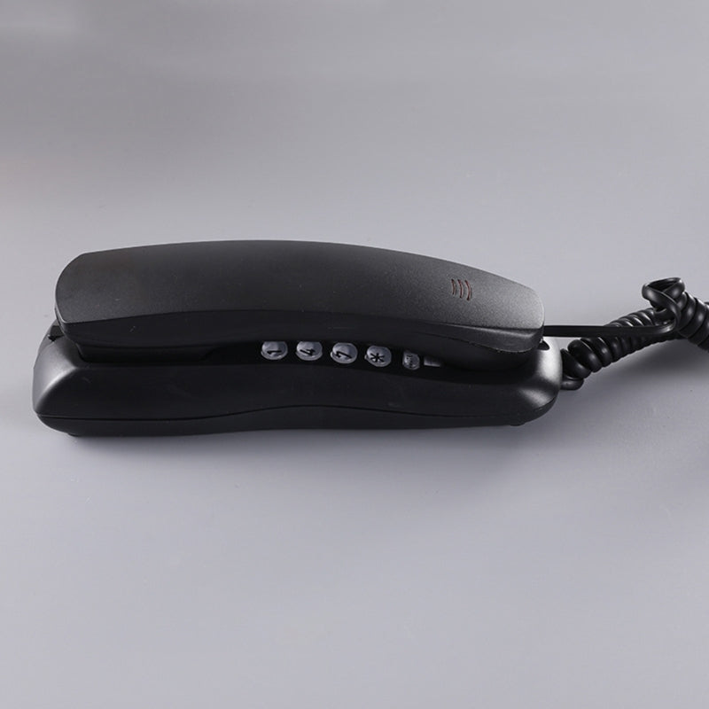 High Quality Landline Telephone with Mute and Redial Functions Easy Install Wall Phone Black/White