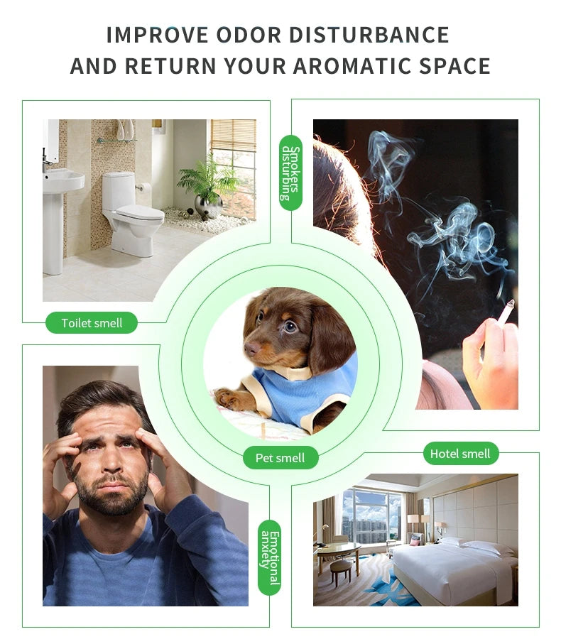 Smart Aroma Diffuser Hotel  Air Humidifier Essential Oil Diffuser APP Bluetooth Vertical Atomization Timing Fragrance Machine