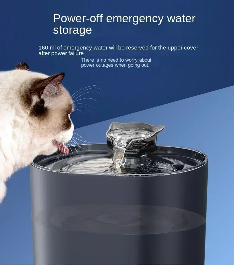 Pet Cat Water Dispenser Automatic Circulation Filter Electric Silent Pump USB Cat and Dog Water Dispenser Pet Water Dispenser