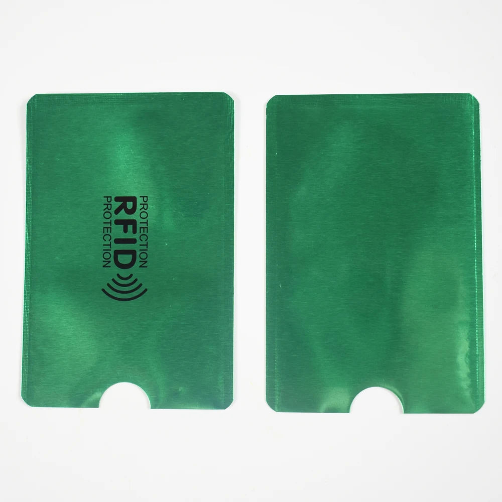 10Pcs/Lot Rfid NFC Blocking Anti Scan ID Case Protection Credit Bank Card Holder Aluminium