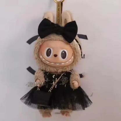 Labubu 17cm Doll Outfits Luxury Vinyl Doll Clothes 1st & 2nd Generation Compatible Delicate Baby Toy Accessories Kids Fashion